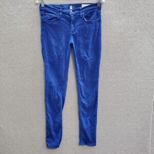 Rag & Bone Women Jeans 29 Blue Denim Skinny 29" Inseam Stretch Pockets